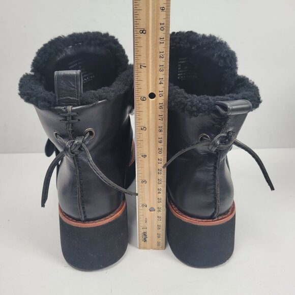 Coach Urban Hiker Women's Black Leather Platform Ankle Boots US Size 5B - Picture 8 of 9